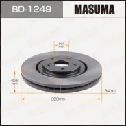 ���� ��������� Masuma, front Toyota RX350 / GGL15L Masuma ������� BD-1249 | �������� �� ��, ������, 5 ����� | �������� �� 12 ��� | ������ � �������...