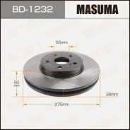 ���� ��������� Masuma, front Toyota WISH / ANE1#, ZNE1# [��.2] BD-1232, �������� BD1232 ����