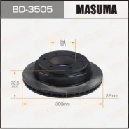 ���� ��������� Masuma, rear Mitsubishi Pajero / V75W [��.2] Masuma ������� BD-3505 | �������� �� ��, ������, 5 ����� | �������� �� 12 ��� | ������ � �...
