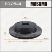 ���� ��������� Masuma, rear Nissan Pathfinder R51M 05-14 BD-2544, ������ BD2544 ����