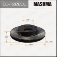 ���� ��������� Masuma, ��������������� front Toyota Prado / GRJ12#, KDJ12#, RZJ12# LH BD-1222DL, ����� �������� BD1222DL ����