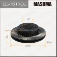 ���� ��������� Masuma, ��������������� front Toyota LAND Cruiser / UZJ200, URJ202 LH BD-1517DL, ����� �������� BD1517DL ����