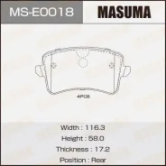 ������� �������� Masuma, AN-4751K, P85099 rear (1/12) MS-E0018, ������ MSE0018 ����