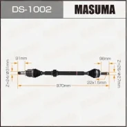 ������ � ����� Masuma, Toyota Prius / ZVW30, ZVW35 RH DS-1002, ������ DS1002 ����