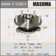 ��������� ���� Masuma front Toyota Auris / NDE150, NRE150 (with ABS) MW-11001, �������� MW11001 ����