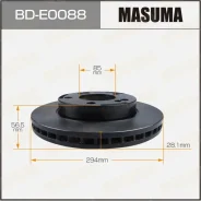 ���� ��������� Masuma, ��������, ������/�����, ��� SsangYong Kyron, 1 ��, ���. BD-E0088 ��������� �� �������� 2 �� BDE0088 ����