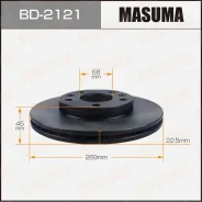 ���� ��������� Masuma, ��������, ������/�����, ��� Nissan Terrano, 1 ��, ���. BD-2121 ��������� �� �������� 2 �� BD2121 ����