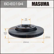 ���� ��������� Masuma, ������, ������/�����, ��� Volkswagen Transporter, 1 ��, ���. BD-E0194 ��������� �� �������� 2 �� BDE0194 ����