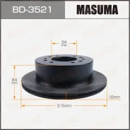 ���� ��������� Masuma, ������, ������/�����, ��� Mitsubishi Pajero Sport, 1 ��, ���. BD-3521 BD3521 ����