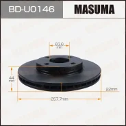���� ��������� Masuma, ��������, ������/�����, ��� Ford Focus, 1 ��, ���. BD-U0146 ��������� �� �������� 2 �� BDU0146 ����