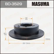���� ��������� Masuma, ������, ������/�����, ��� Mitsubishi Airtrek, 1 ��, ���. BD-3529 ��������� �� �������� 2 �� BD3529 ����