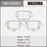 ������� ��������� �������� Masuma, ������, �������� �� ��� (4 ��), ���. MS-K0067 MSK0067 ����