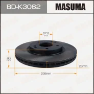 ���� ��������� Masuma, ��������, ������/�����, ��� SsangYong Actyon, 1 ��, ���. BD-K3062 ��������� �� �������� 2 �� BDK3062 ����