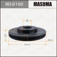 ���� ��������� Masuma, front Nissan Elgrand, Stagea / E51, WGNC34 ��������� �� �������� 2 ��, �������� BD2122 ����