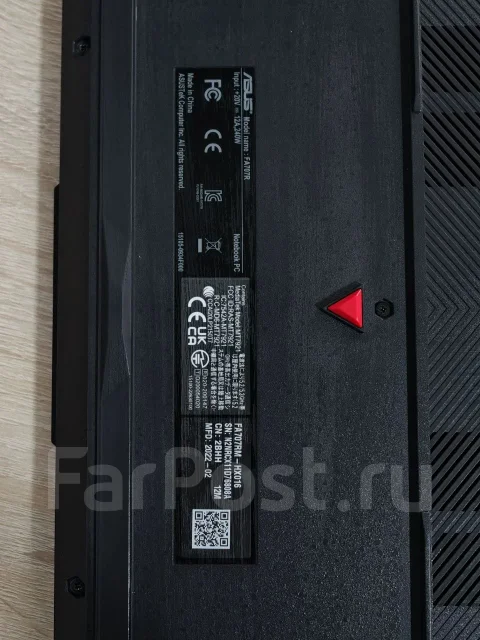 Asus TUF Gaming A17 FA707RM. 17.3", 3,2����, ��� 16 ��, ���� 1 024���, WiFi: 1, Bluetooth: 1 ����