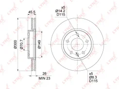 ���� ��������� ������������� (300x26) | ����� | LYNXauto BN-1354 BN1354 ����