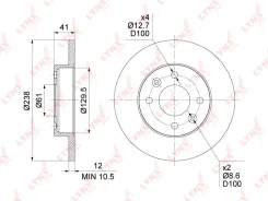 ���� ��������� ��������������� (238x12) | ����� | LYNXauto BN-1417 BN1417 ����