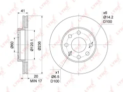 ���� ��������� ������������� (236x20) | ����� | LYNXauto BN-1120 BN1120 ����