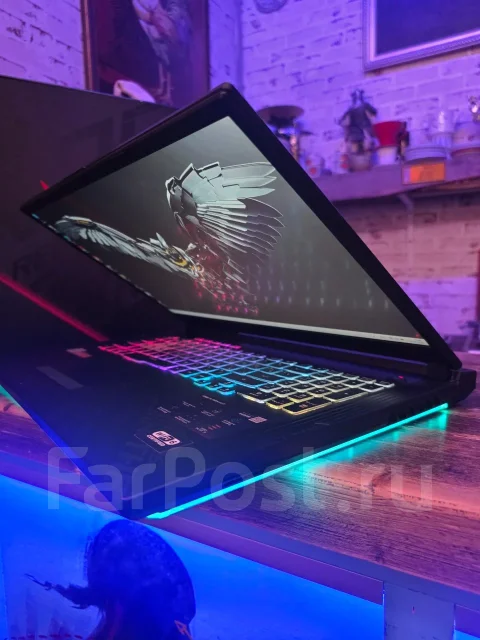 Asus ROG Strix. 17.3", ��� 16 ��, ���� 512���, WiFi: 1, Bluetooth: 1, ����������� �� 3��. ����