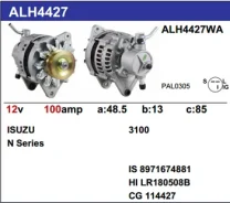 ��������� Isuzu 4JB1, 4JG2 12V 100A Bighorn KR Krauf ALH4427 ����