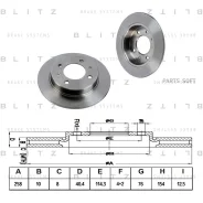 ���� ��������� Hyundai Lantra 90- ����. Blitz BS0286 BS0286 ����