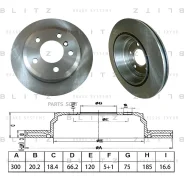 ���� ��������� BMW 3(F30. F31. F34)/4(F32. F33. F36) 11- Blitz BS0578 BS0578 ����