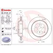 ���� ��������� MB GL(X164)/ML(W164)/R(W251) 05- 280-500 ������ ����. D=330��. Brembo 09R12421 09R12421 ����
