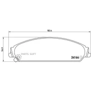 ������� ��������� Chrysler 300C 04- ������. Brembo P11017 P11017 ����