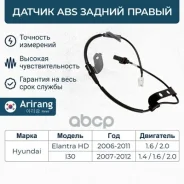 ������ ABS ������ ������ Hyundai Elantra 06-, i30 08- Arirang ���. AS801032R AS801032R Arirang AS801032R ����