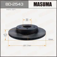 ���� ��������� Nissan X-Trail 14- ����. Masuma BD2543 BD2543 ����