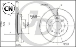 ���� ��������� �������� DF4439 (236x20) 4 ��� JBD0047 ����