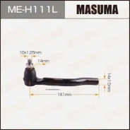 ���������� ������� ���� Masuma Honda FIT/ GE6, GE8 ME-H111L MEH111L ����