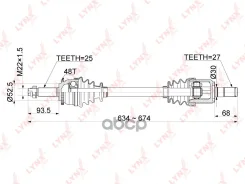 ������ � ����� | ����� ���| Hyundai Solaris 1.4-1.6 10 - / KIA RIO 1.4-1.6 10- / + ABS / 6AT / = FR LH LYNXauto ���. CD1064A CD1064A ����