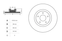 ���� ��������� �������� Nissan JUKE YF15 2014-2019, Renault Koleos I HY 2007-2011, Nissan Qashqai J10 2006-2010, Qashqai J10 2010-2013 C210R2171 ����