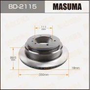 ���� ��������� Masuma, rear Nissan Safari, Patrol / Y61 BD-2115, ������ BD2115 ����