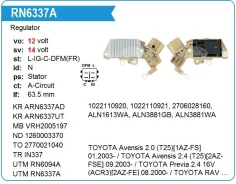 ��������� ���������� Toyota RAV 4 4WD (XA2)[1AZ-FE] 07.2003 ARN6337 ARN6337 ����