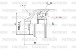���� �������� 37X65X25 BMW 5 F07 GT 2008-, BMW 5 F10/F11/F18 2009-, BMW 6 F06 GC 2011-, BMW 6 F12/F13 2009-, BMW 7 F01/F02/F03/F04 2007-2015 Patron PC...