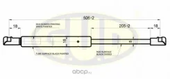 ����������� ��������� ����������� ��������� FRD Focus (DFW) 11/98-10/01 465N L=280/80MM G. U. D GGS020254 GGS020254 ����