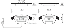 ������� ����. ���. AUDI A4/S5/A5 2008- Sangsin SP2144 SP2144 ����