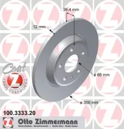 ���� ����. ����. [300x12] COAT Z AUDI A4 06-, A4 Allroad 09-, A5 07-, A7 10-, Q5 08- Zimmermann 100.3333.20 100333320 ����
