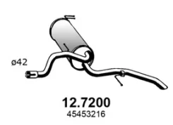 ����. ����� ��������� FIAT Albea ASSO Marmitte 12.7200 127200 ����