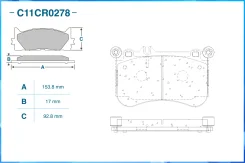 ������� ��������� �������� (Low Metallic) Mercedes-BENZ Cworks C11CR0278 C11CR0278 ����