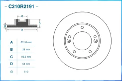 ���� ��������� �������� Hyundai / KIA Cworks C210R2191 C210R2191 ����