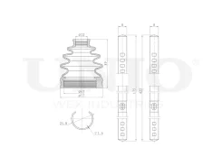 ������� ����� (�-�) Hyundai Accent II 99-, Getz 02-, Mazda 323 V, VI 96- UNIO DUC-30032K DUC30032K ����