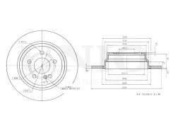 ���� ��������� ������ Mercedes-Benz E-Class (211,212) 02-, CLS (218) 11- UNIO BRD-20220 BRD20220 ����