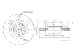���� ��������� �������� VW Passat B6-B8 08-, Tiguan II 16-, Skoda Octavia (5E, NX) 12- UNIO BRD-20542 BRD20542 ����