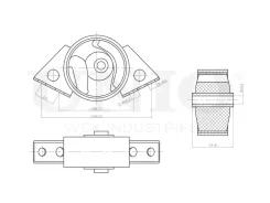 ����� ��������� ������ Nissan Primera (P10) 90- UNIO RMP-15118 RMP15118 ����