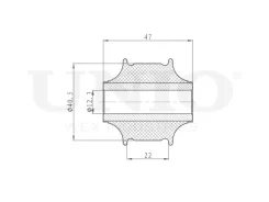 ���� ������� ������������ Kia Cerato II 09-, Mitsubishi Lancer IX, X 00-, Outlander I-III 02- �/ UNIO RMP-20203 RMP20203 ����