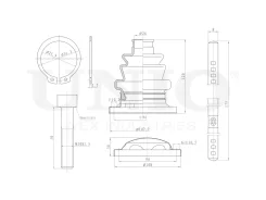 ������� ����� (�-�) Mercedes-Benz V-Class (638/2) 96-, Vito (W638) 95-, Opel Omega A 86- UNIO DUC-30072K DUC30072K ����
