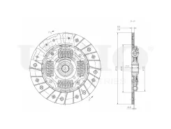���� ��������� Kia Rio II, III 05-, Ceed I, II 06-, Hyundai Solaris 10- UNIO CLT-10004 CLT10004 ����